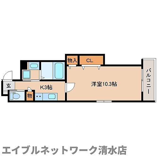 静岡県静岡市清水区江尻町 新清水駅 1K マンション 賃貸物件詳細