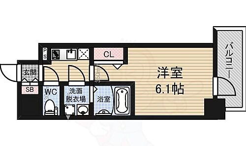 大阪府大阪市福島区海老江7丁目 海老江駅 1K マンション 賃貸物件詳細