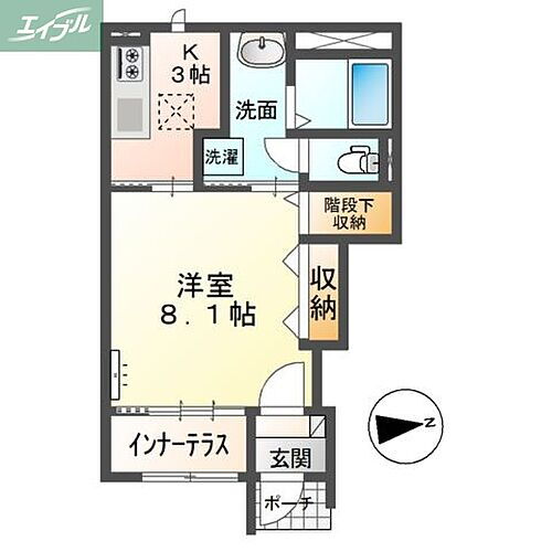 岡山県岡山市北区横井上 岡山駅 1K アパート 賃貸物件詳細