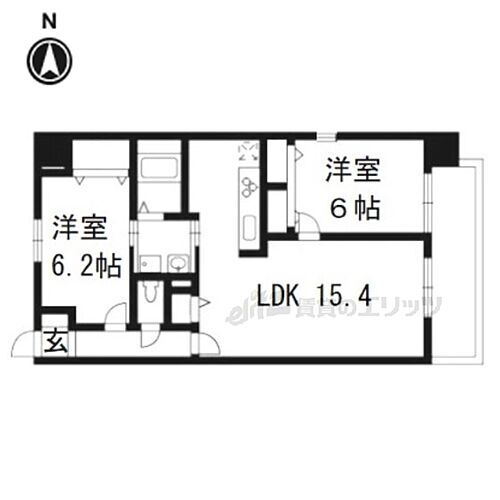 京都府京都市伏見区久我本町 向日町駅 2LDK マンション 賃貸物件詳細