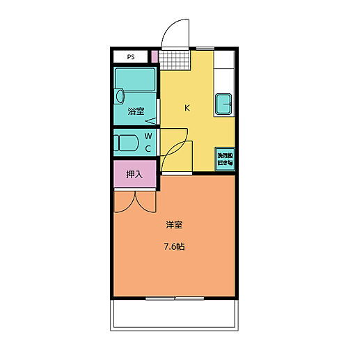 サンライズ笹部 1階 1K 賃貸物件詳細