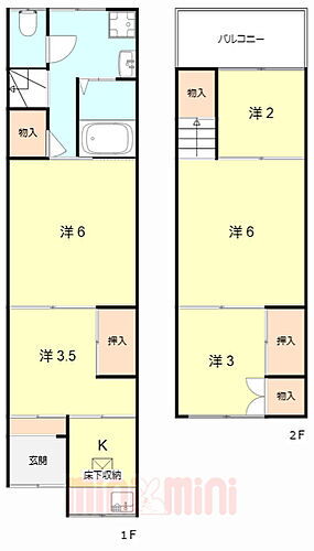 兵庫県尼崎市大島３丁目 テラスハウス