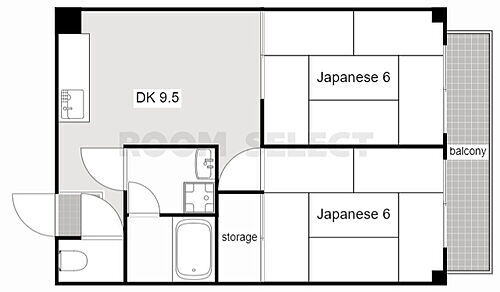 メゾン笹山 3階 2DK 賃貸物件詳細