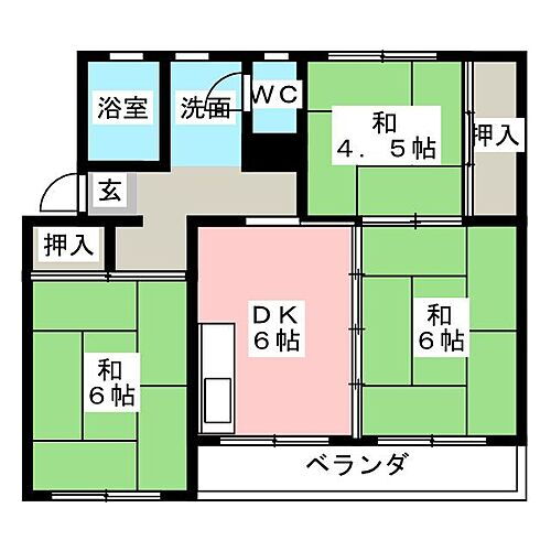 愛知県名古屋市緑区鳴海町字乙子山 鳴海駅 3DK マンション 賃貸物件詳細