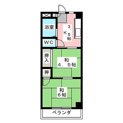 愛知県名古屋市港区惟信町1丁目 荒子川公園駅 2K マンション 賃貸物件詳細