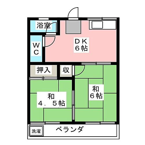 愛知県名古屋市名東区猪子石2丁目 上社駅 2DK アパート 賃貸物件詳細