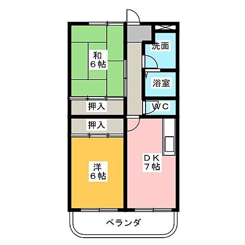 愛知県一宮市猿海道1丁目 妙興寺駅 2DK マンション 賃貸物件詳細