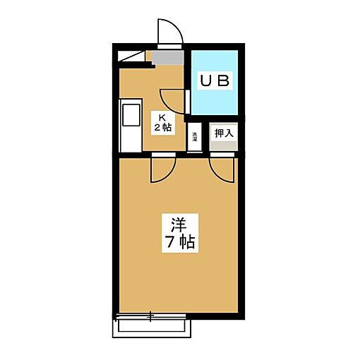 愛知県岡崎市六名1丁目 六名駅 1K アパート 賃貸物件詳細