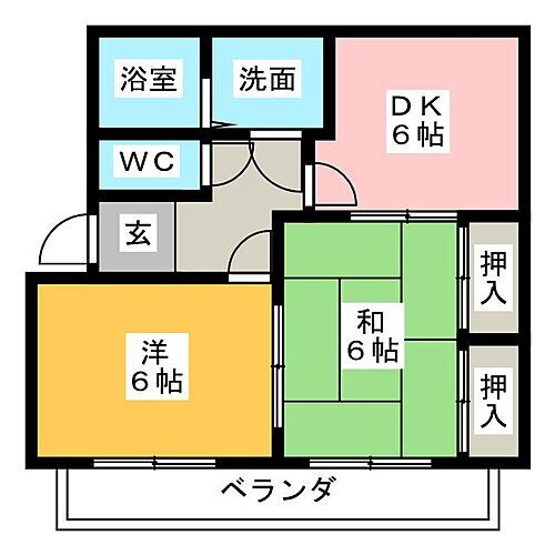 愛知県豊橋市西浜町 2DK マンション 賃貸物件詳細