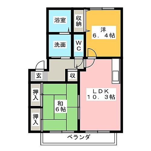 愛知県東海市名和町一番割上 名和駅 2LDK アパート 賃貸物件詳細