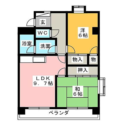 愛知県東海市中ノ池2丁目 2LDK マンション 賃貸物件詳細