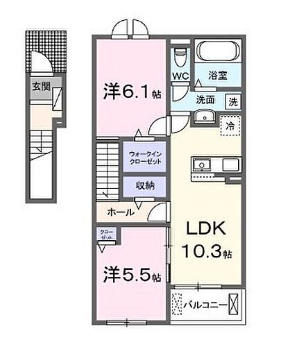 メゾン　ソラーナ 2階 2LDK 賃貸物件詳細