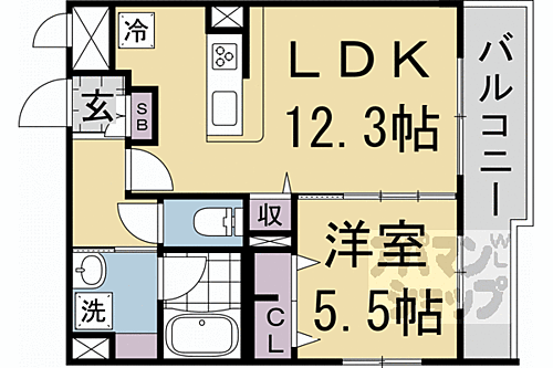 グランドール京都 1階 1LDK 賃貸物件詳細