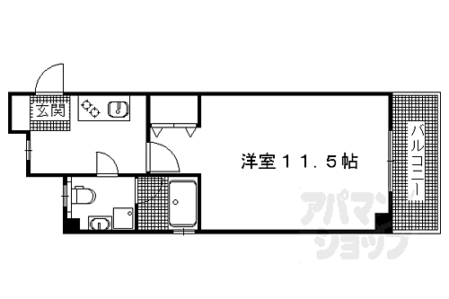 京都府京都市西京区樫原水築町 桂駅 1K マンション 賃貸物件詳細