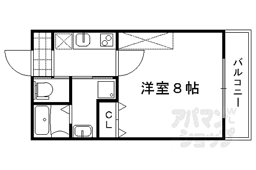 京都府京都市北区紫竹西栗栖町 北大路駅 1K マンション 賃貸物件詳細