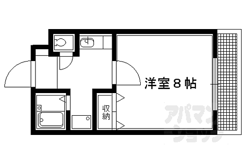 京都府京都市左京区下鴨北茶ノ木町 松ヶ崎駅 1K アパート 賃貸物件詳細