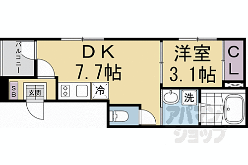 京都府京都市中京区西ノ京壺ノ内町 賃貸アパート