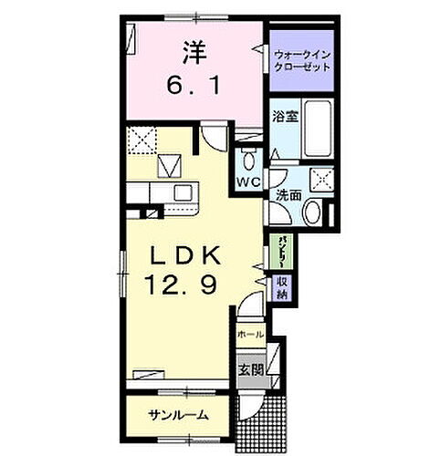 ベラカーサ　プリモ 1階 1LDK 賃貸物件詳細