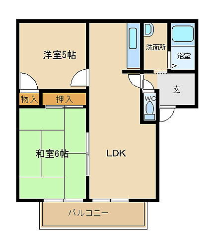 兵庫県姫路市網干区垣内東町 山陽網干駅 2LDK アパート 賃貸物件詳細