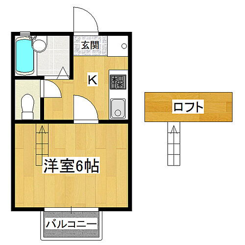 茨城県つくば市東光台1丁目 研究学園駅 1K アパート 賃貸物件詳細