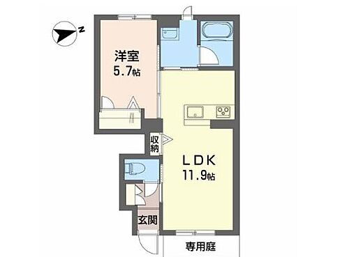 兵庫県加西市中野町 法華口駅 1LDK アパート 賃貸物件詳細