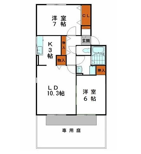兵庫県相生市赤坂2丁目 相生駅 2LDK アパート 賃貸物件詳細