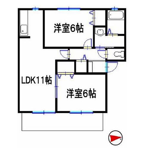 兵庫県姫路市北今宿2丁目 播磨高岡駅 2LDK アパート 賃貸物件詳細