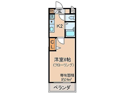 京都府京都市山科区勧修寺閑林寺 小野駅 1K マンション 賃貸物件詳細