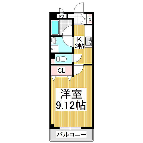 長野県塩尻市大字宗賀 塩尻駅 1K マンション 賃貸物件詳細