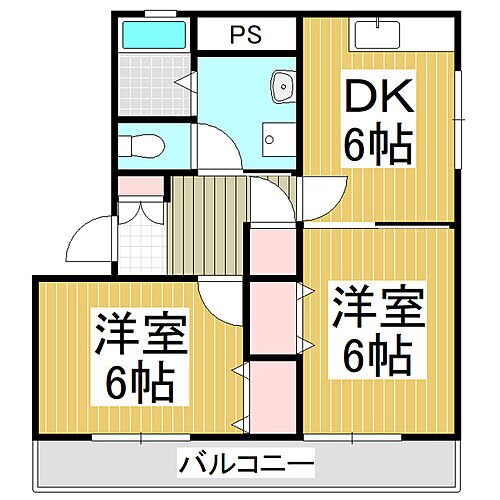 エステートマンションセンタープラザ１番館 2階 2DK 賃貸物件詳細