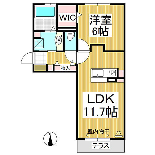 グランスカイ 1階 1LDK 賃貸物件詳細