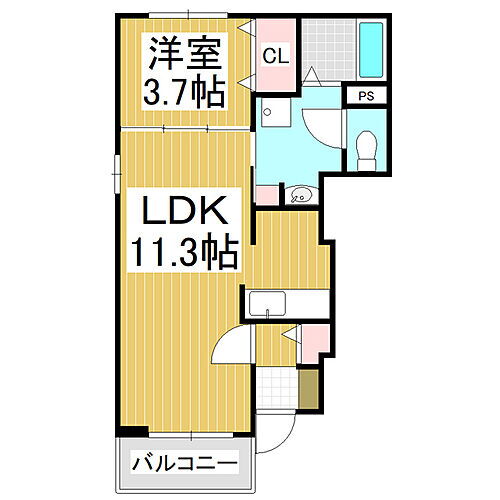 長野県松本市沢村3丁目 北松本駅 1LDK アパート 賃貸物件詳細