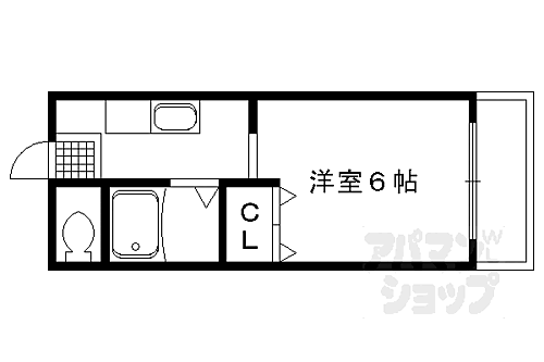 京都府京都市伏見区深草中ノ島町 墨染駅 1K マンション 賃貸物件詳細