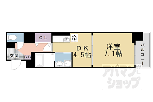 京都府京都市山科区西野小柳町 東野駅 1DK マンション 賃貸物件詳細