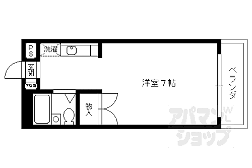 京都府長岡京市長岡1丁目 長岡天神駅 1K マンション 賃貸物件詳細