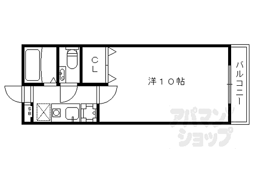 京都府京都市山科区竹鼻外田町 山科駅 1K アパート 賃貸物件詳細