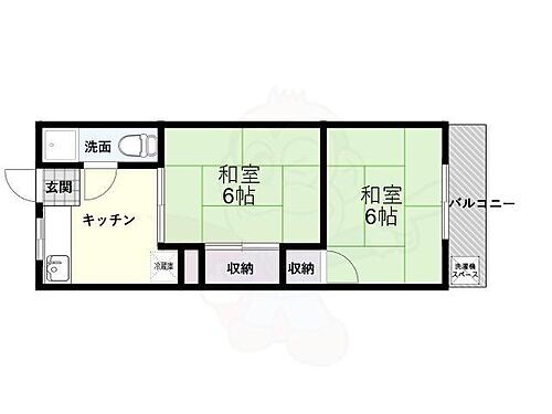 大阪府吹田市樫切山18番4号 千里丘駅 2K マンション 賃貸物件詳細