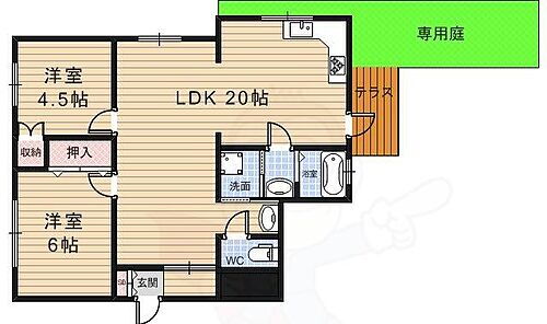 桜井ハイツ 1階 2LDK 賃貸物件詳細