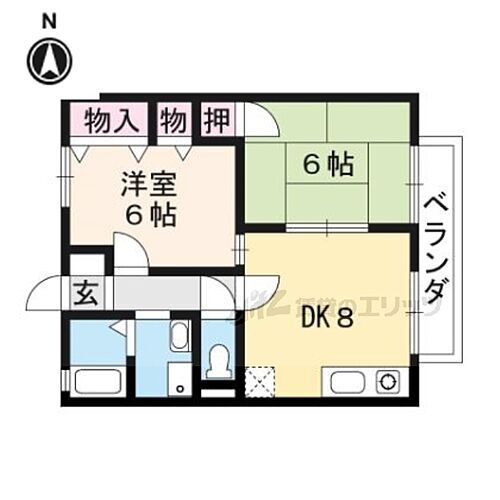 京都府京都市右京区嵯峨北堀町 嵯峨嵐山駅 2LDK アパート 賃貸物件詳細