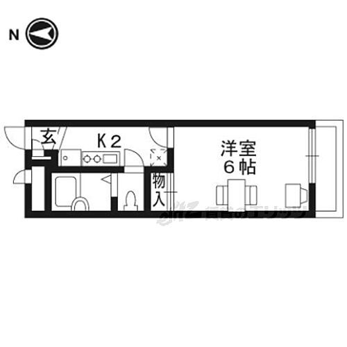 京都府京都市伏見区横大路鍬ノ本 中書島駅 1K アパート 賃貸物件詳細