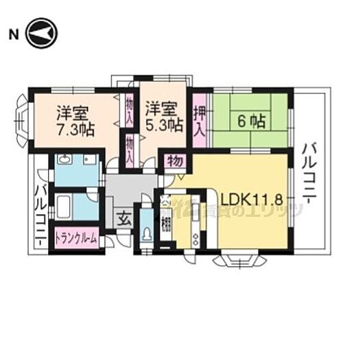 京都府京都市北区小山北玄以町 北山駅 3LDK マンション 賃貸物件詳細