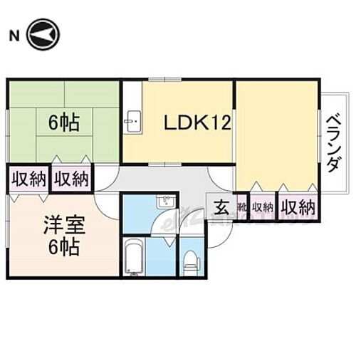 滋賀県長浜市勝町 長浜駅 2LDK アパート 賃貸物件詳細