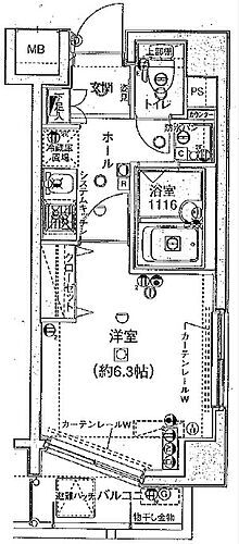 エクセリア横浜 3階 1K 賃貸物件詳細