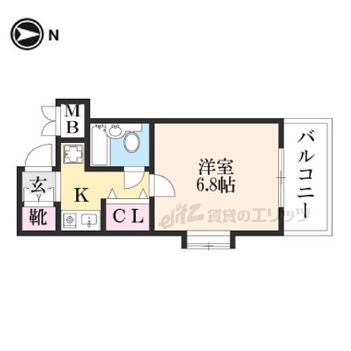 ダイアパレス京都・祇園 4階 1K 賃貸物件詳細