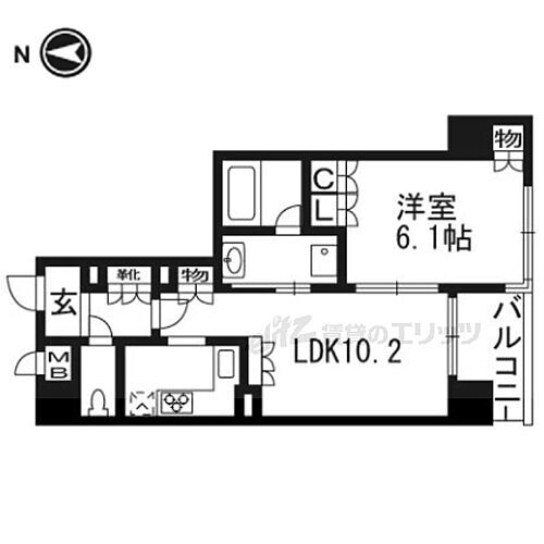 京都府京都市下京区五条通猪熊東入柿本町 五条駅 1LDK マンション 賃貸物件詳細
