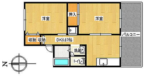 兵庫県神戸市垂水区山手4丁目 垂水駅 2DK アパート 賃貸物件詳細