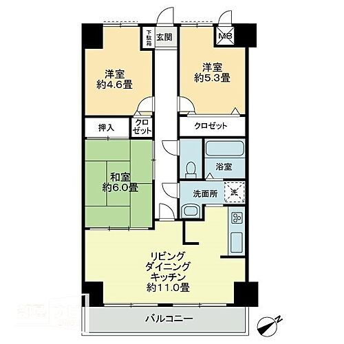 エスポワール辻 6階 3LDK 賃貸物件詳細