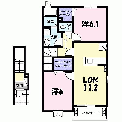 兵庫県神戸市北区有野町二郎 田尾寺駅 2LDK アパート 賃貸物件詳細