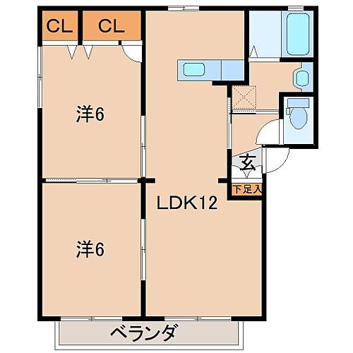 福島県福島市山居41-1 福島駅 2LDK アパート 賃貸物件詳細