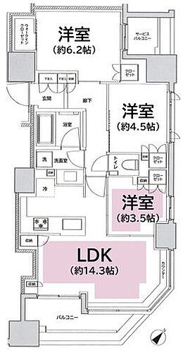 東京都中央区築地6丁目12-1 築地駅 3LDK マンション 賃貸物件詳細